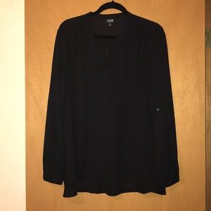 Long sleeve sheer black shirt